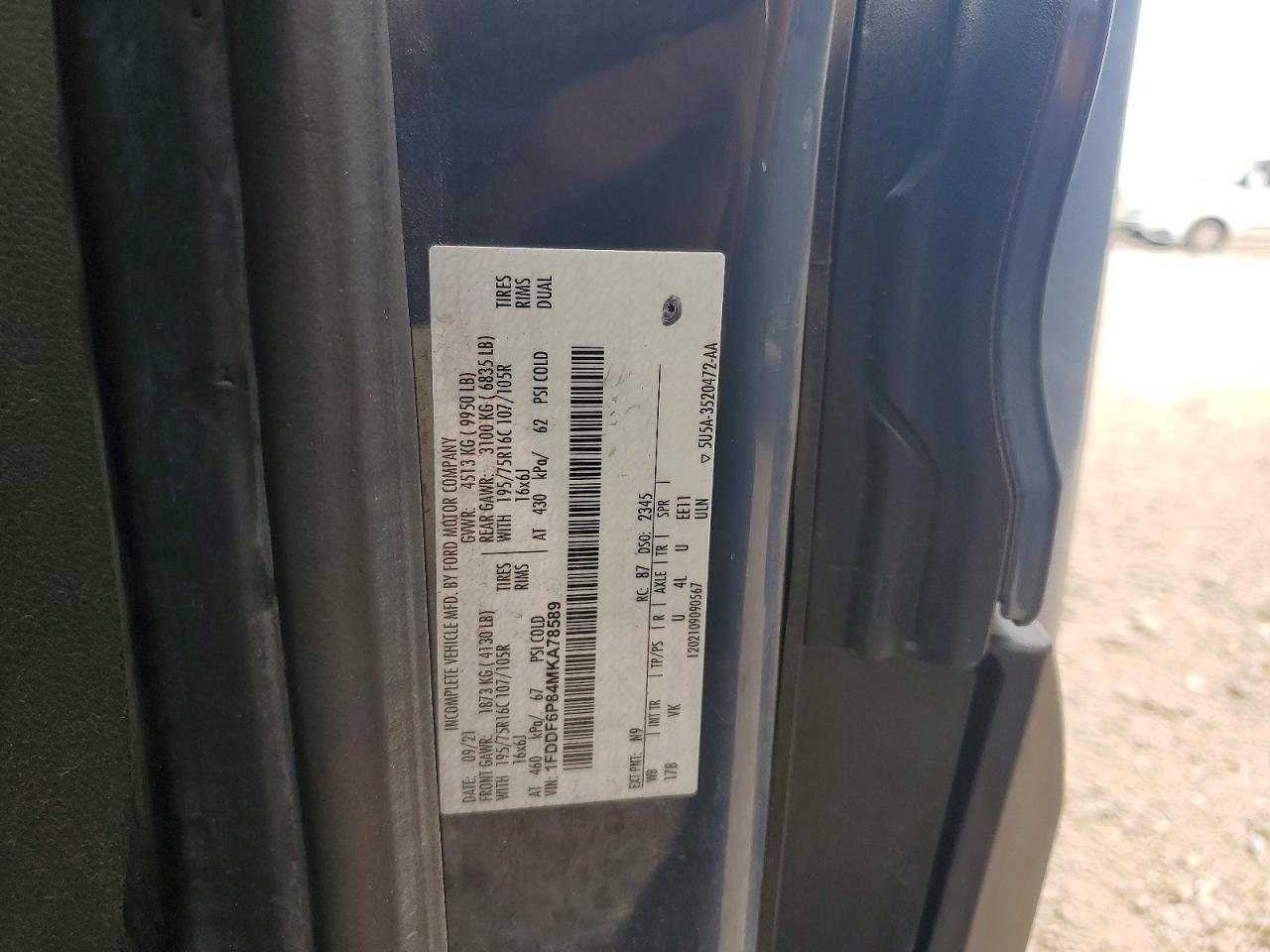 2021 FORD TRANSIT