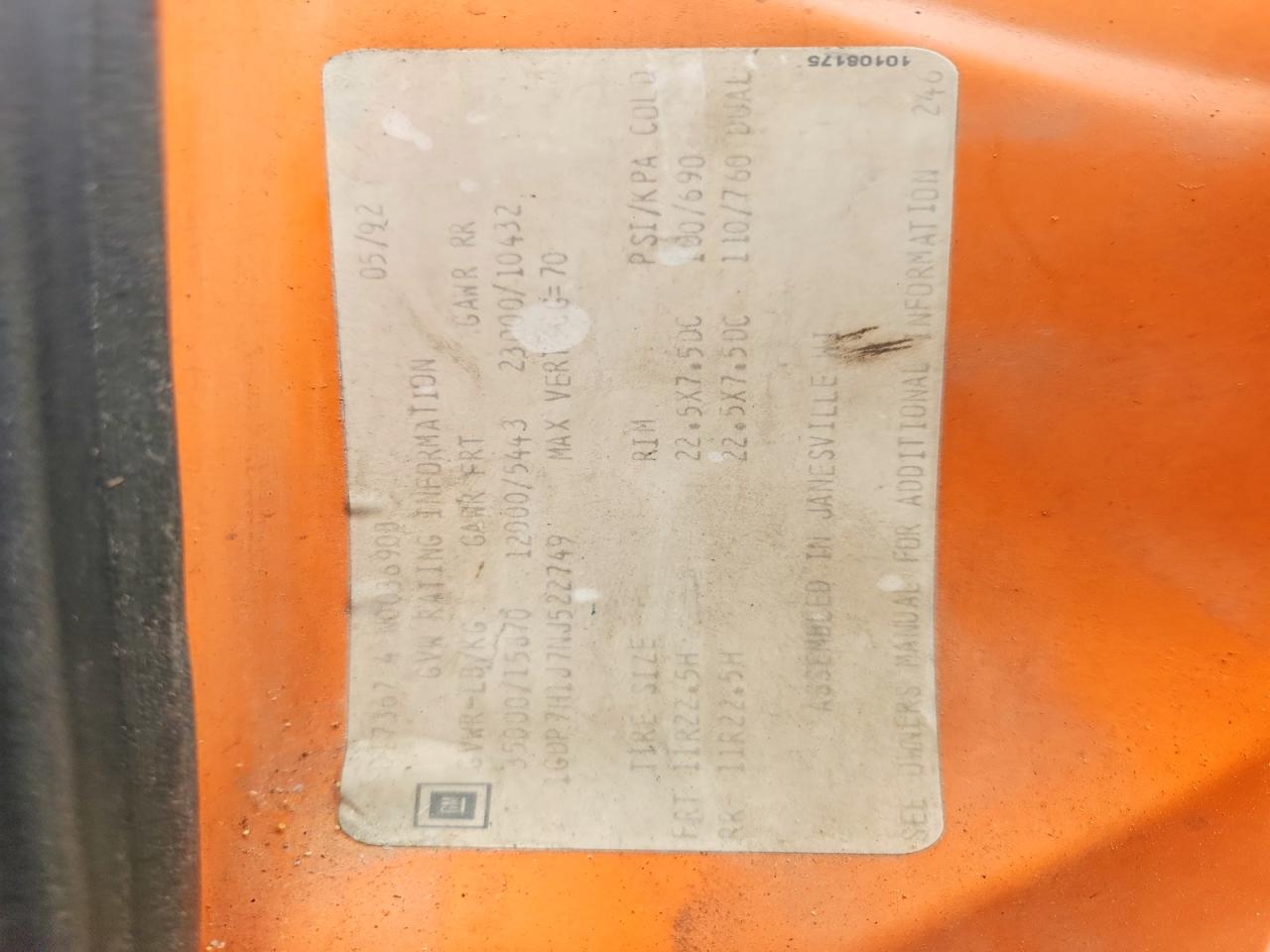 1992 GMC TOPKICK