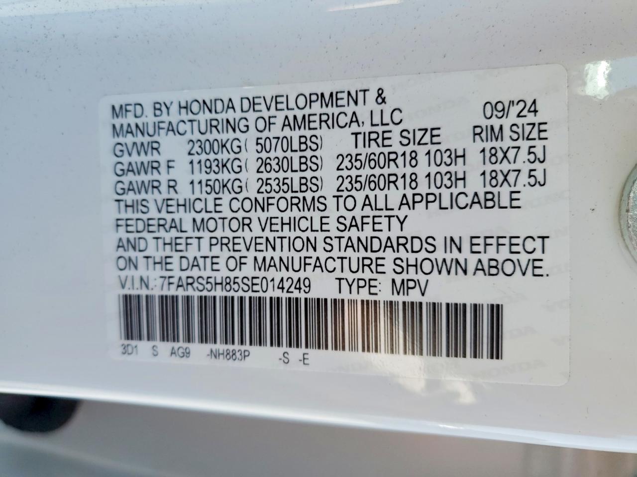 2025 HONDA CRV