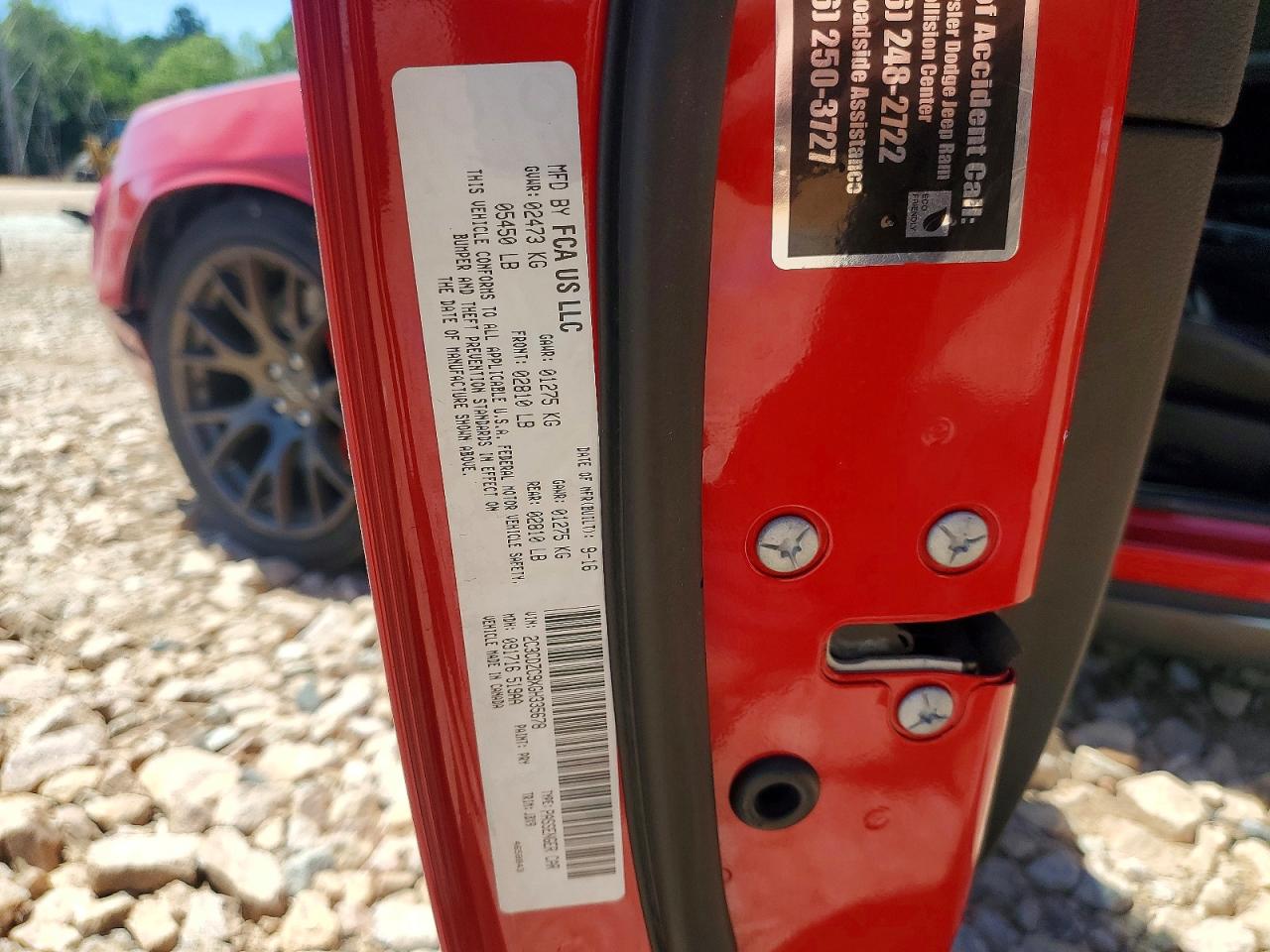 2016 DODGE CHALLENGER