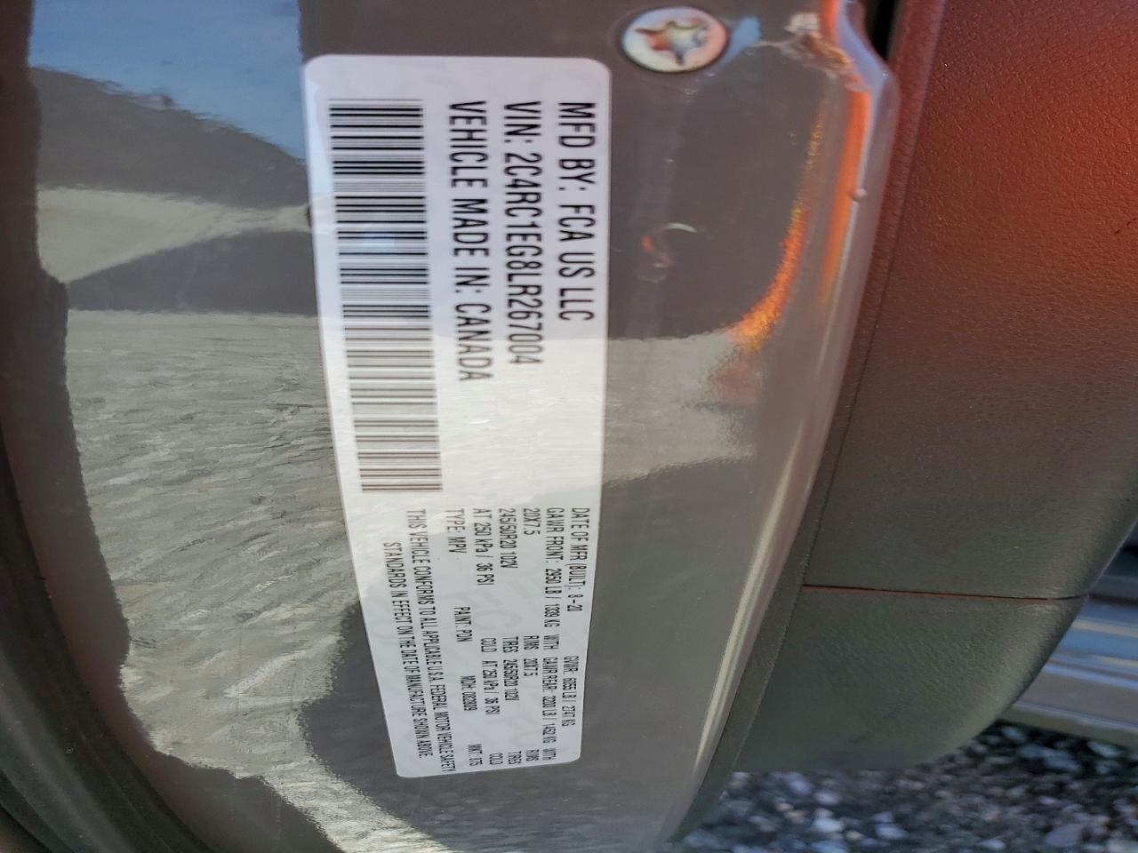 2020 CHRYSLER PACIFICA