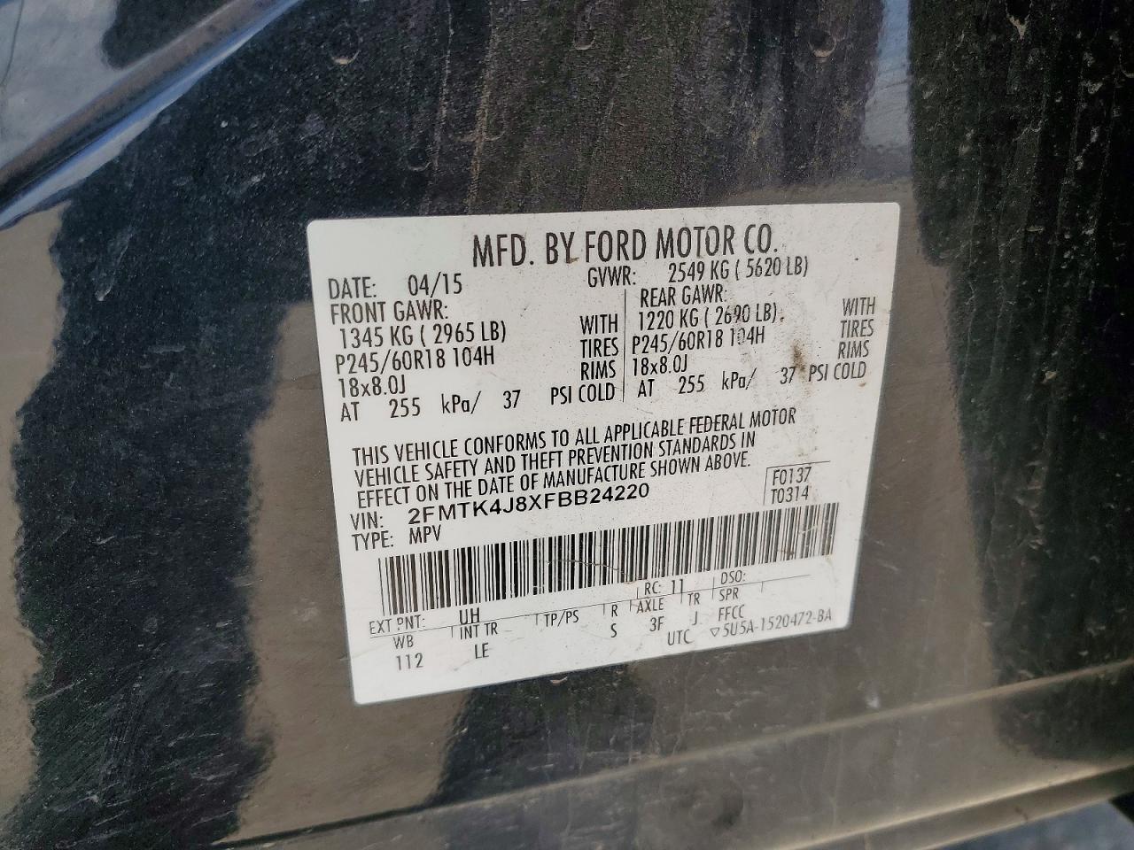 2015 FORD EDGE