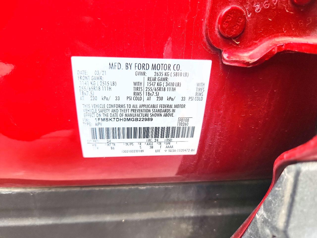 2021 FORD EXPLORER