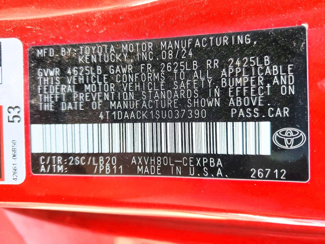 2025 TOYOTA CAMRY