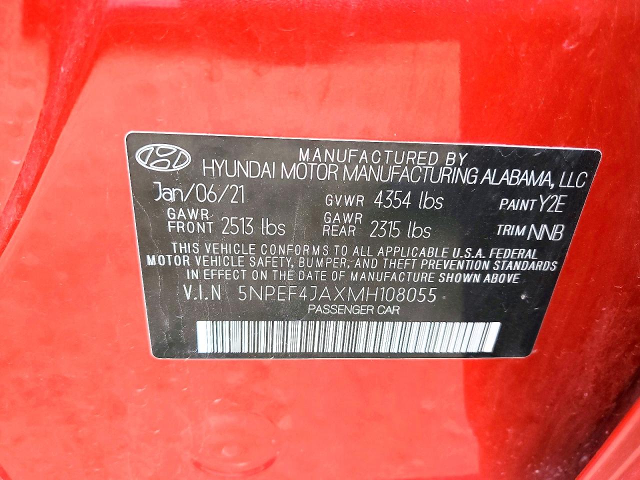 2021 HYUNDAI SONATA
