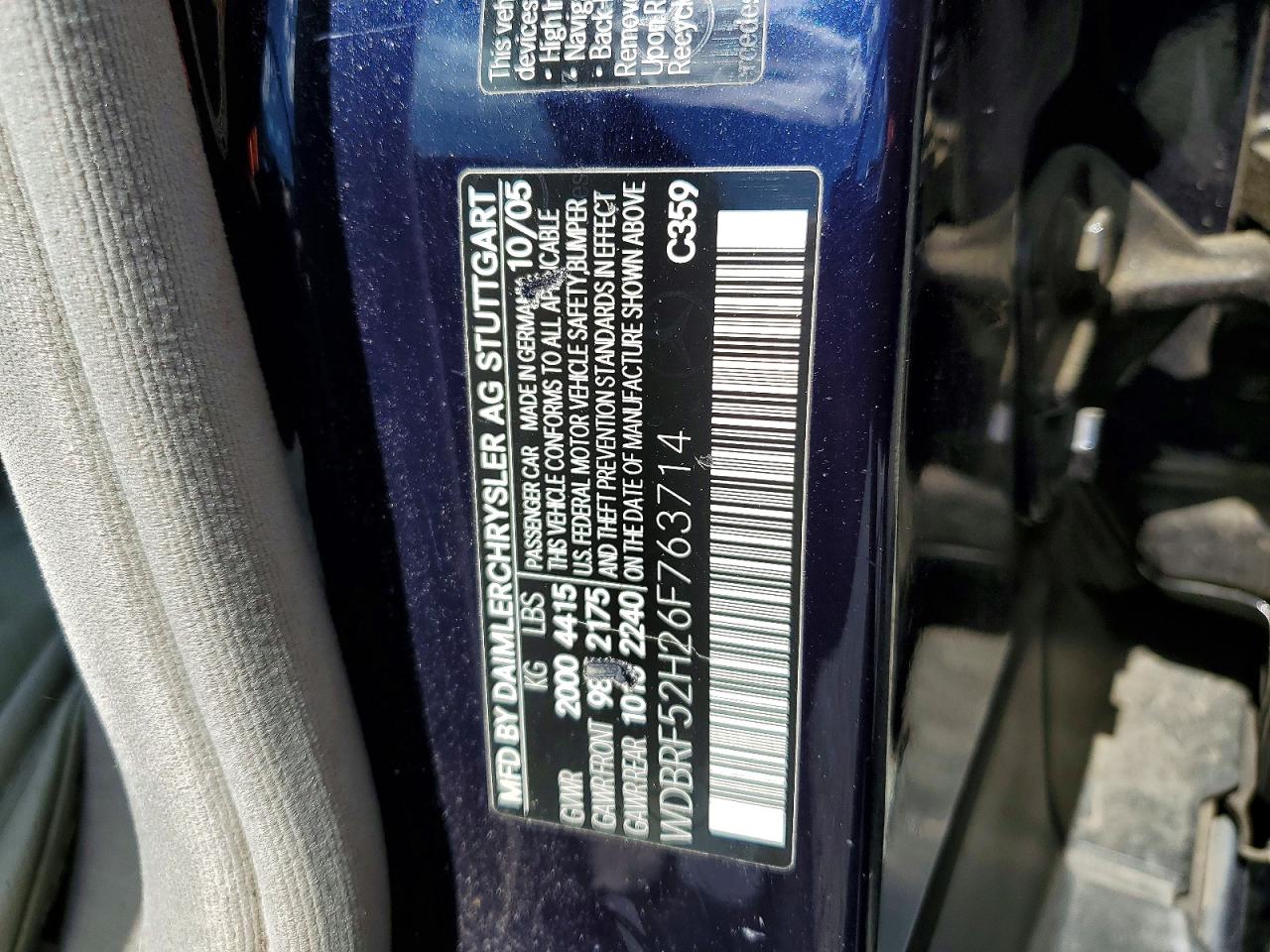 2006 MERCEDES-BENZ C-CLASS