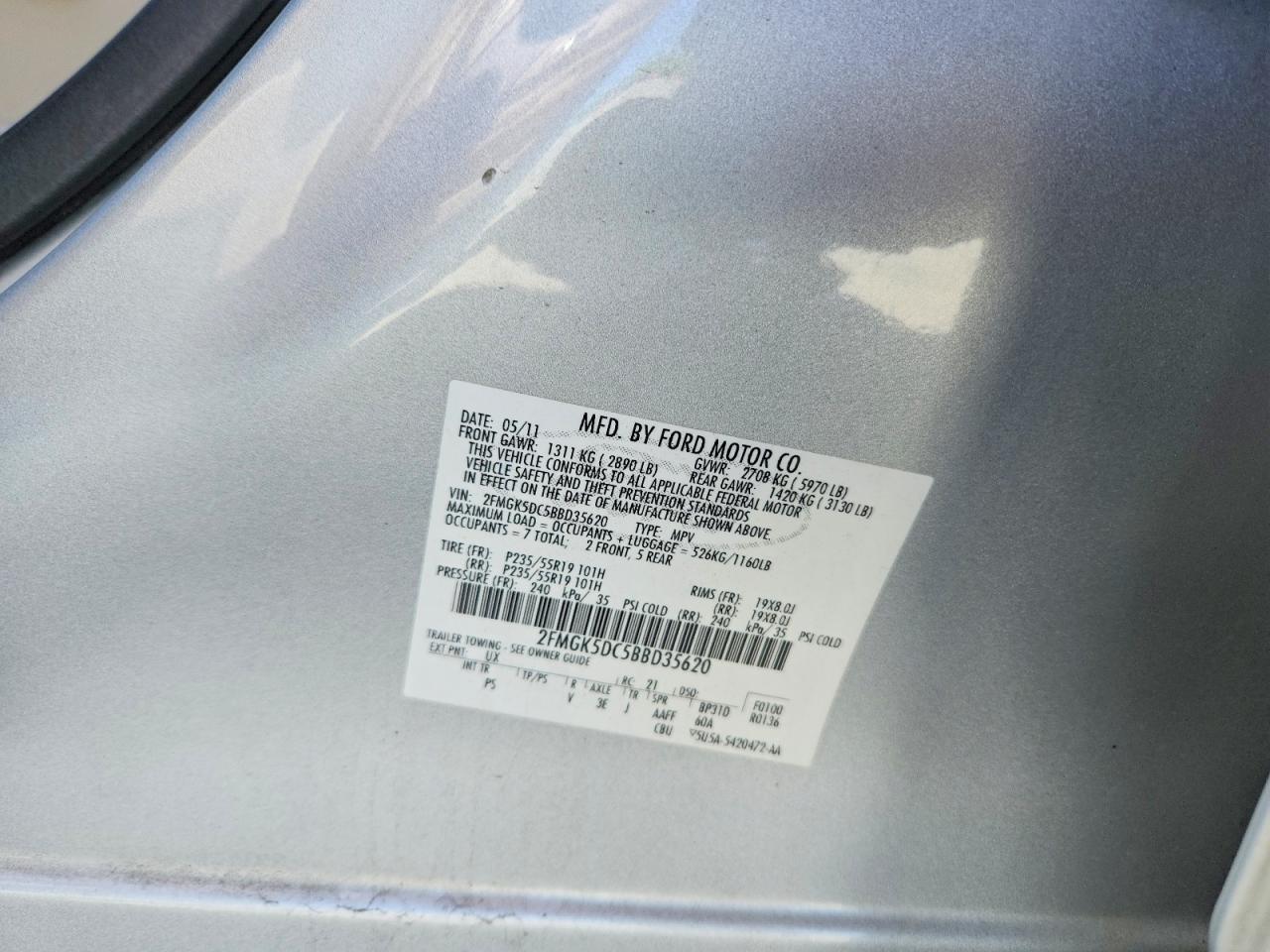 2011 FORD FLEX