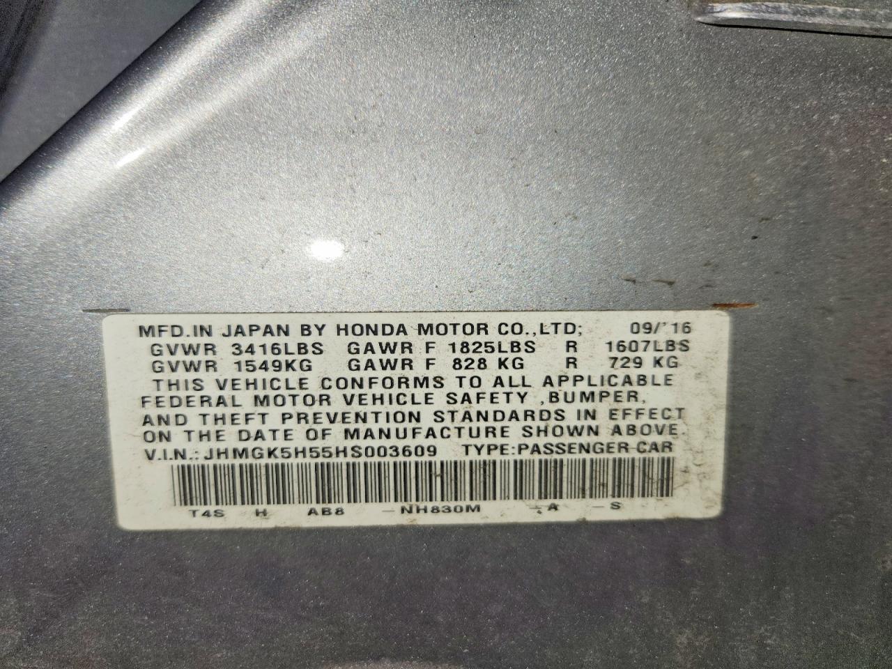 2017 HONDA FIT