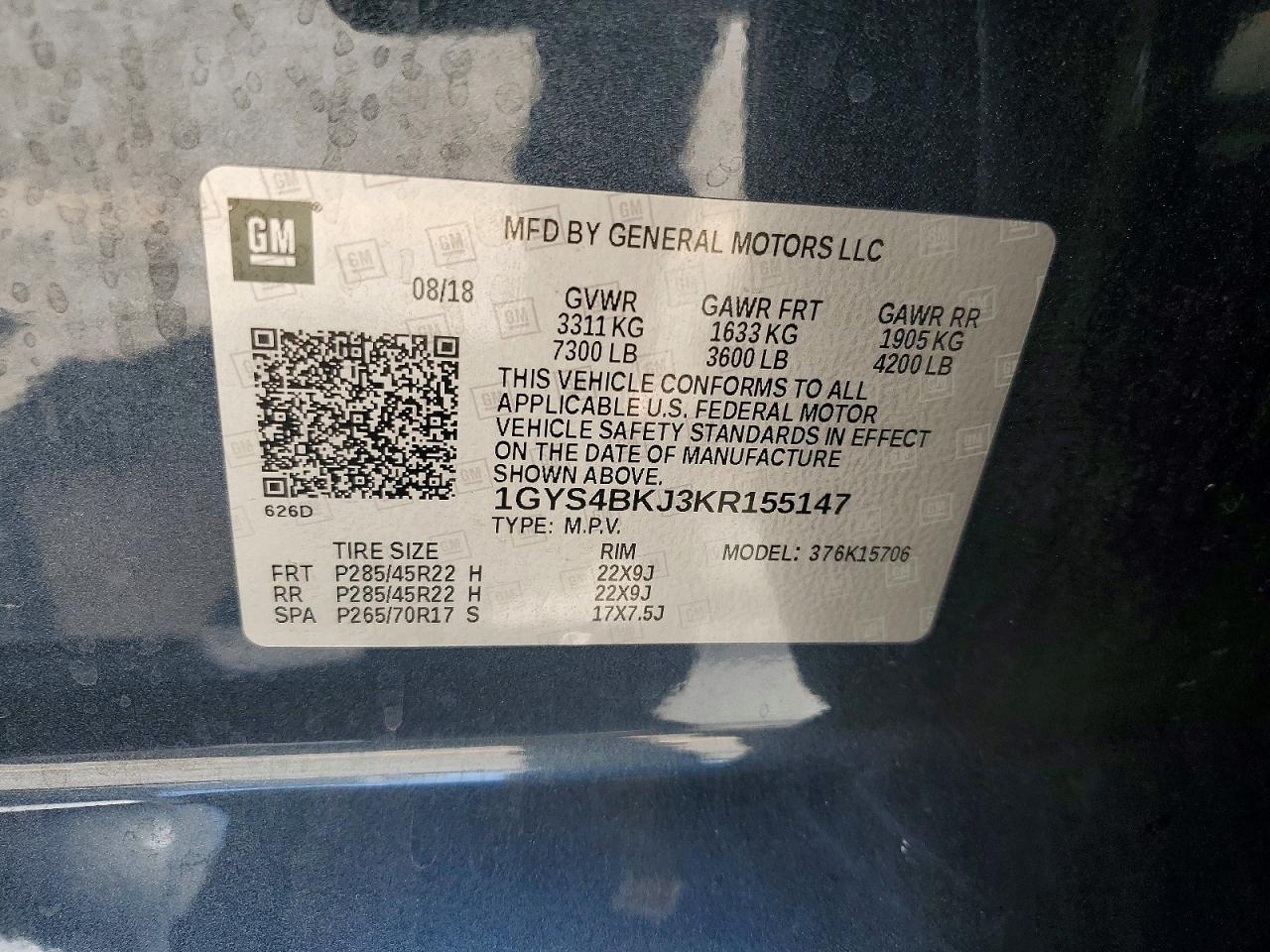 2019 CADILLAC ESCALADE