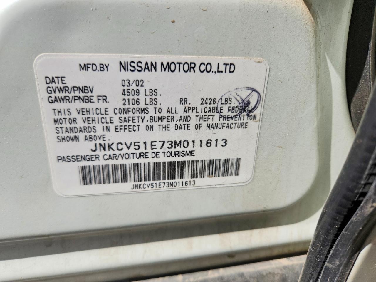2003 INFINITI G35 BASE