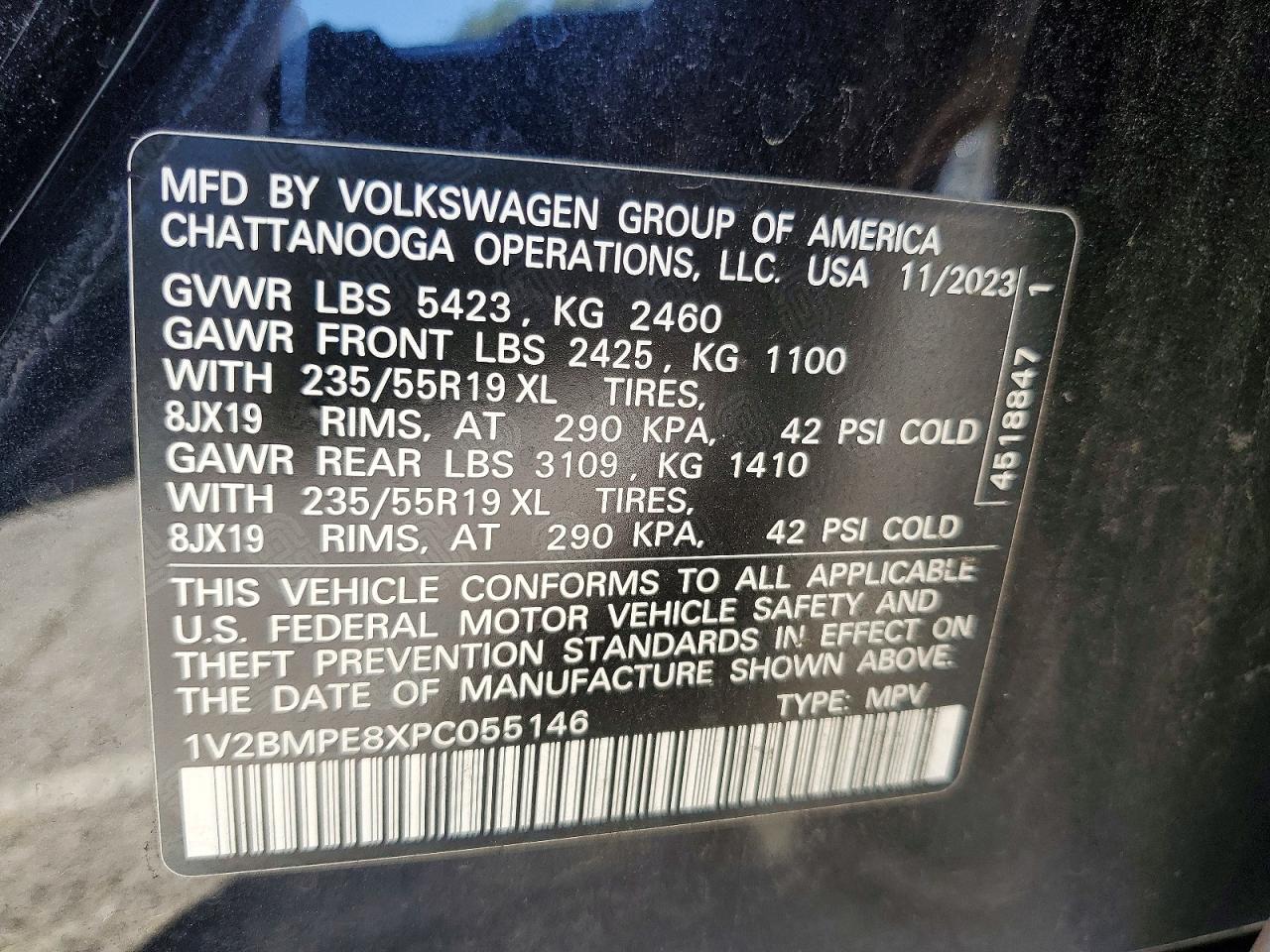 2023 VOLKSWAGEN ALL OTHER
