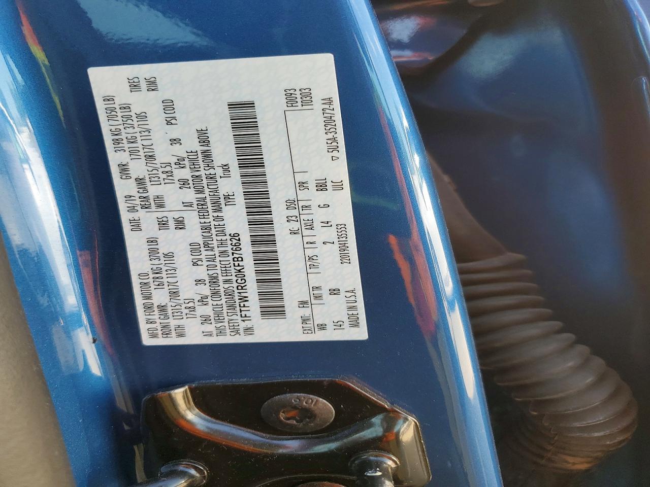 2019 FORD F150