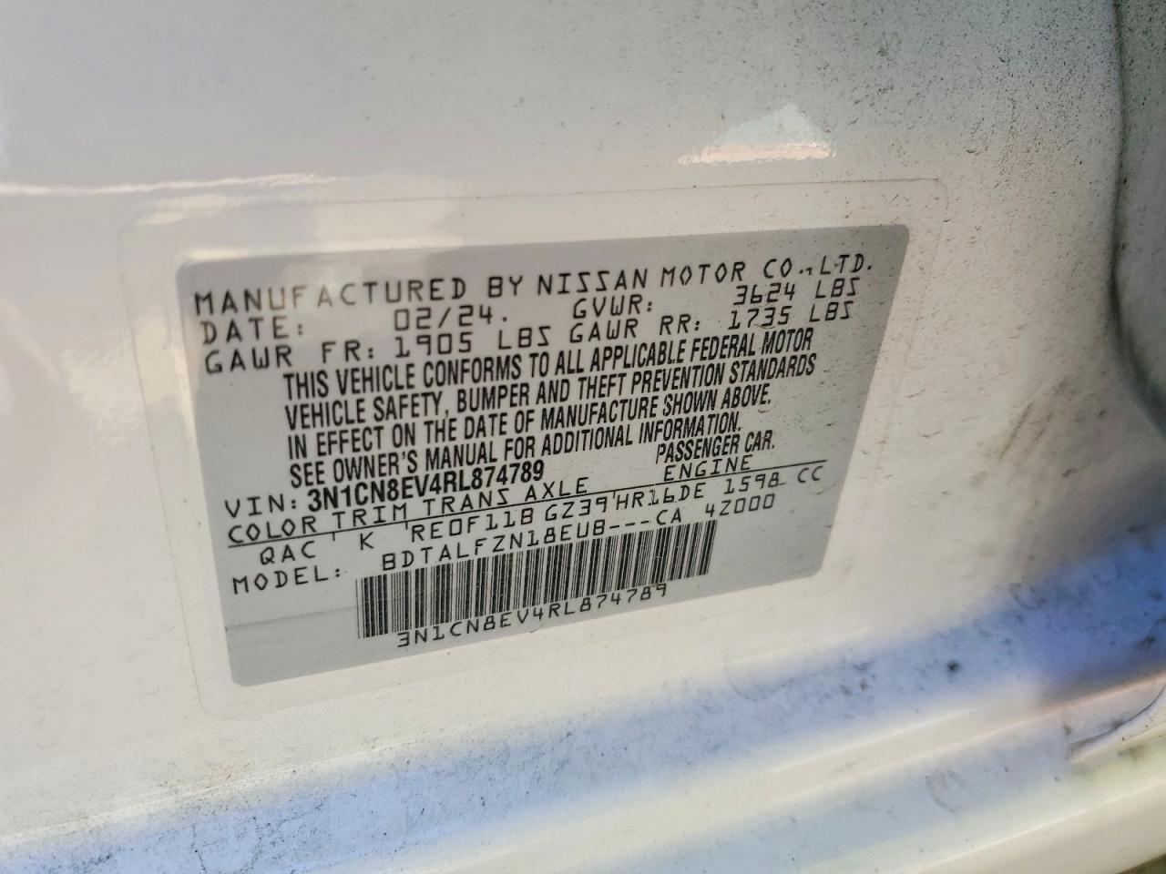 2024 NISSAN VERSA