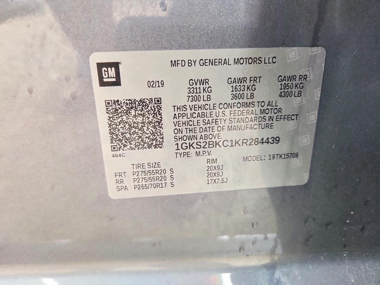 2019 GMC YUKON