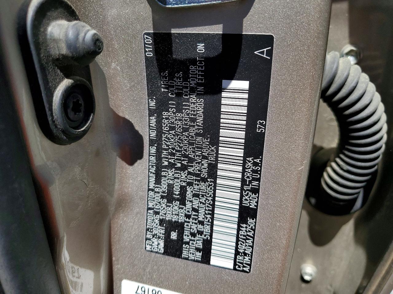 2007 TOYOTA TUNDRA