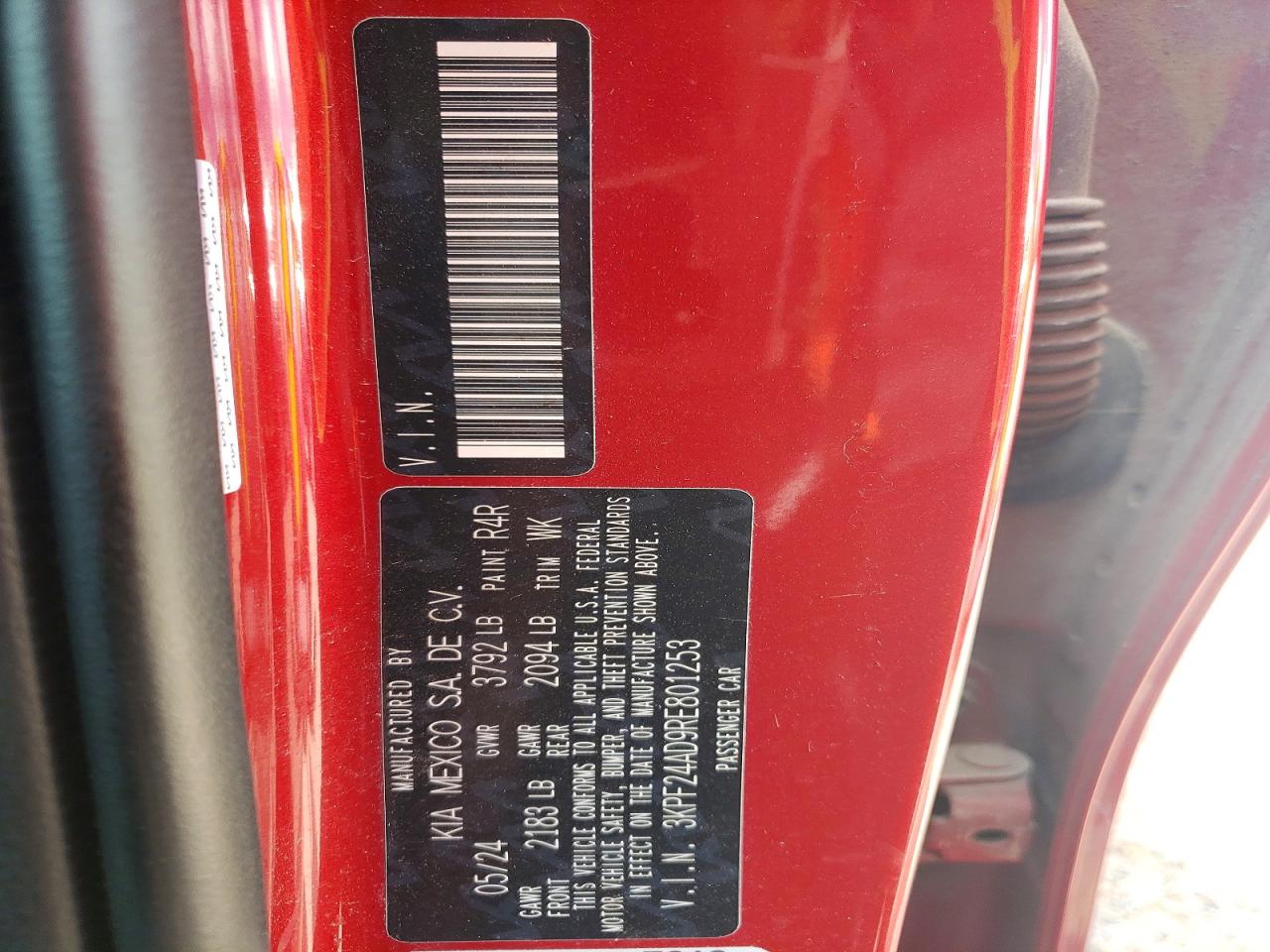 2024 KIA FORTE LXS
