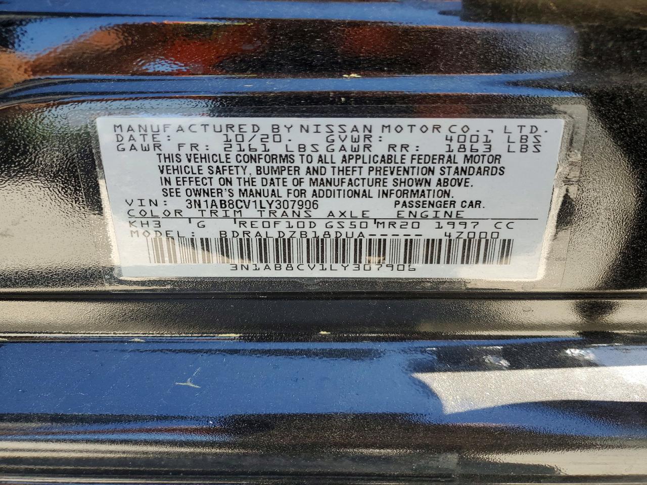 2020 NISSAN SENTRA