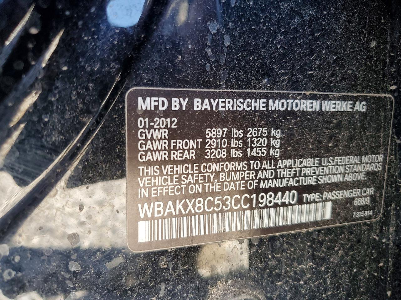 2012 BMW 7 SERIES