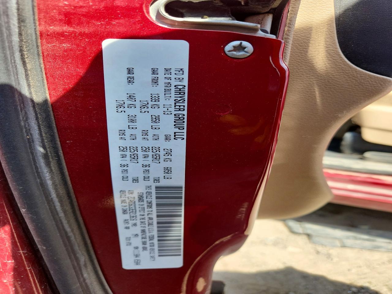 2014 DODGE CARAVAN
