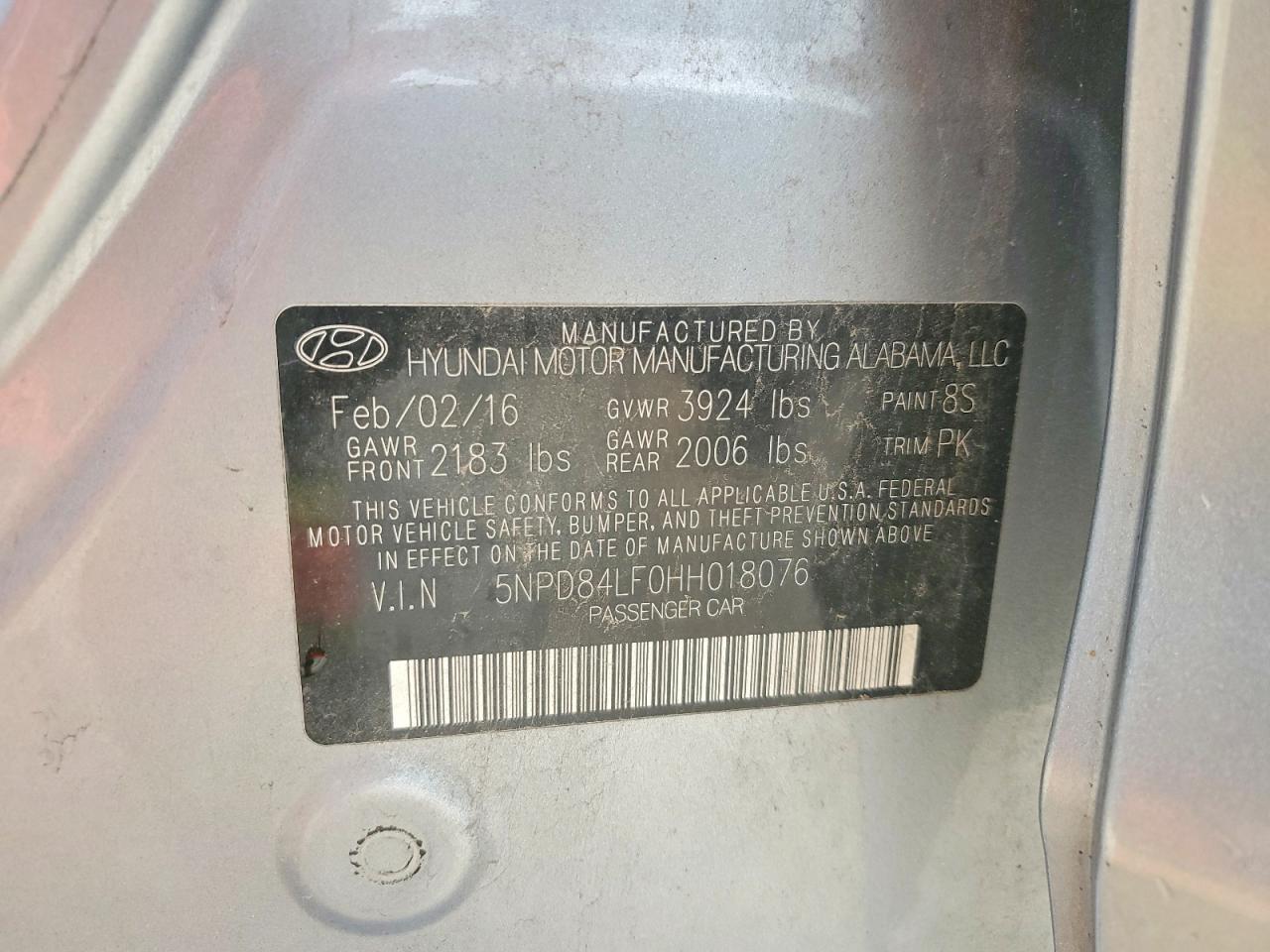 2017 HYUNDAI ELANTRA