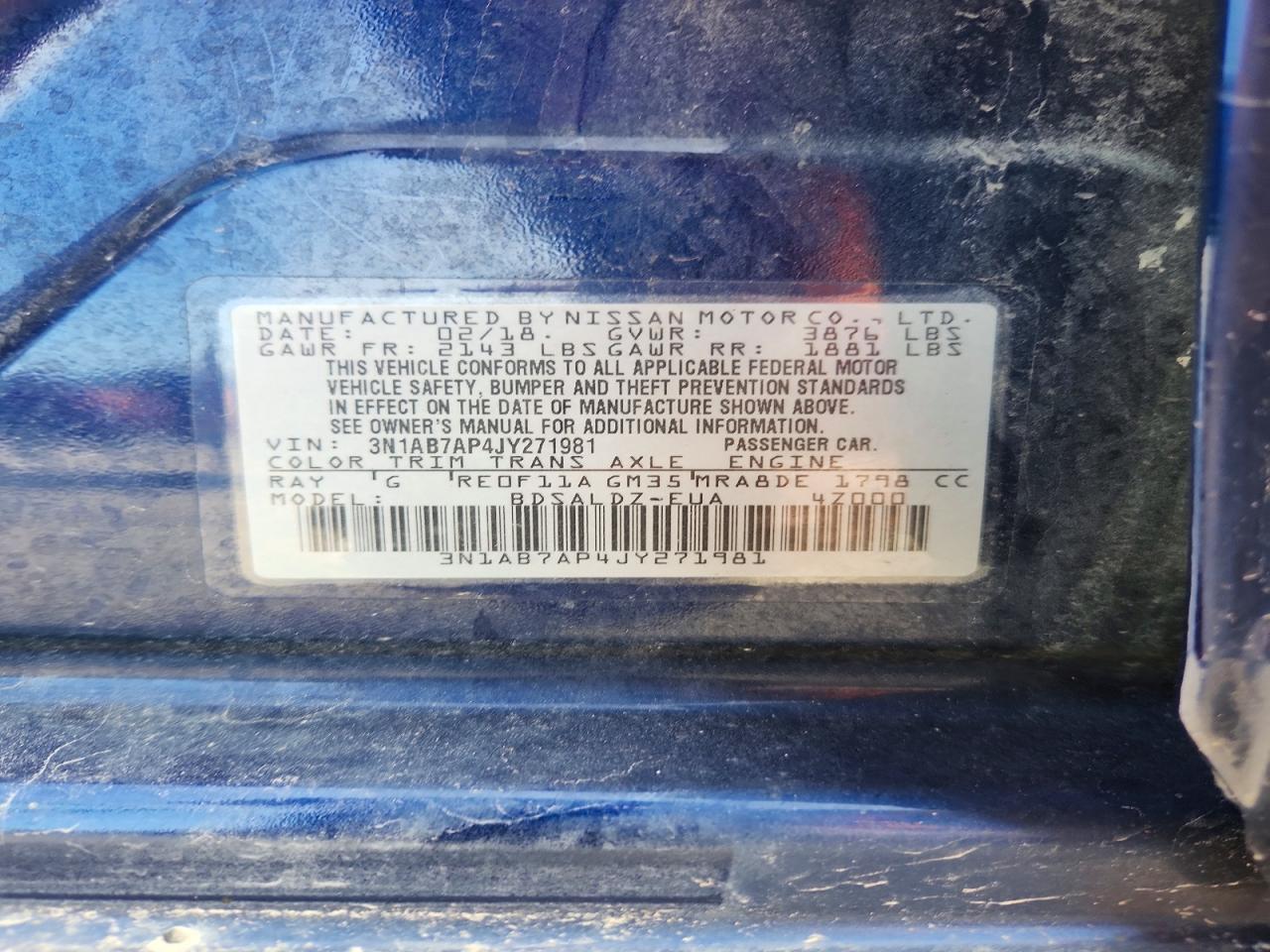 2018 NISSAN SENTRA