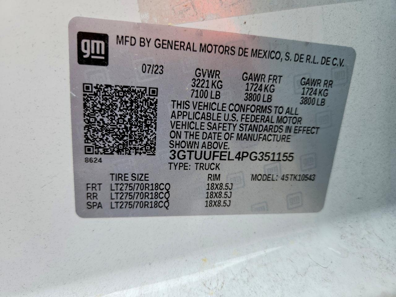 2023 GMC SIERRA