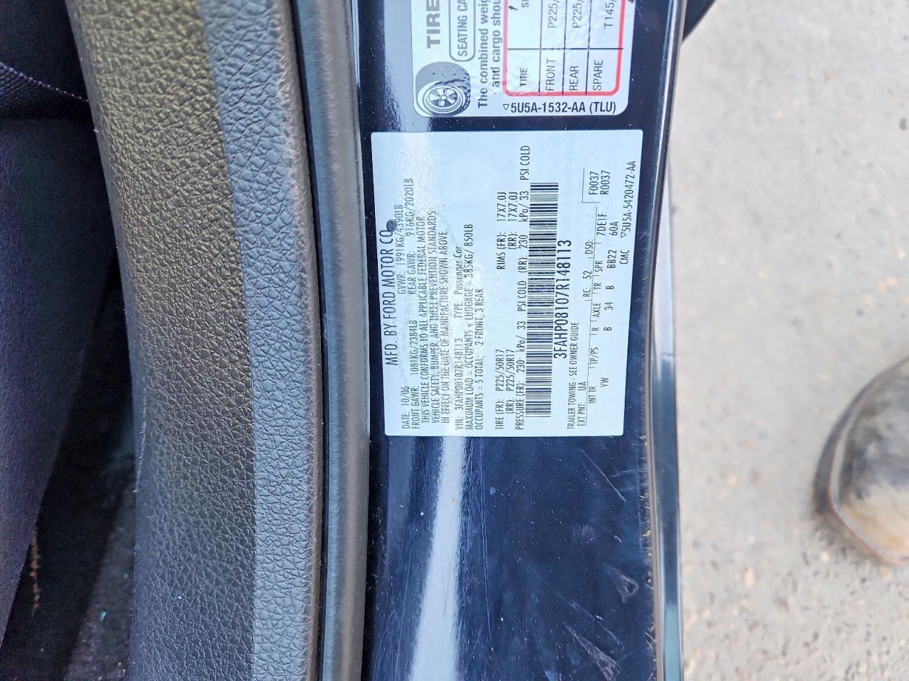 2007 FORD FUSION