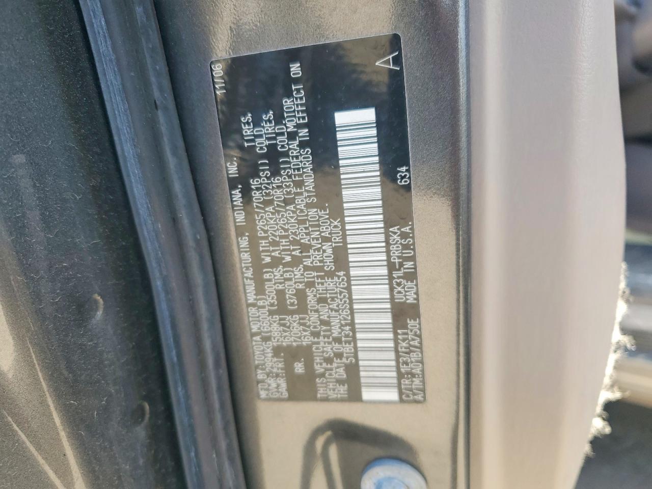 2006 TOYOTA TUNDRA