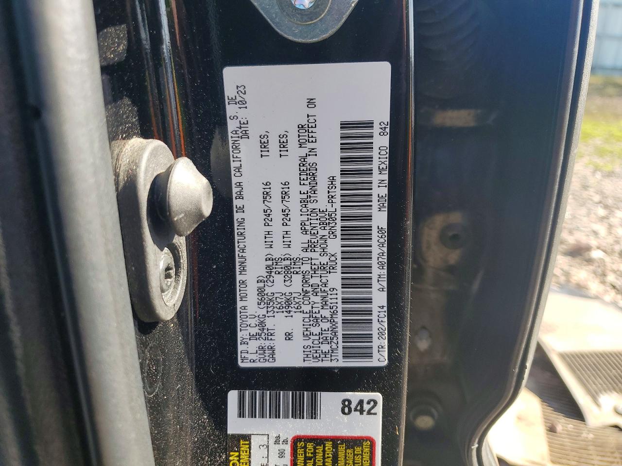 2023 TOYOTA TACOMA