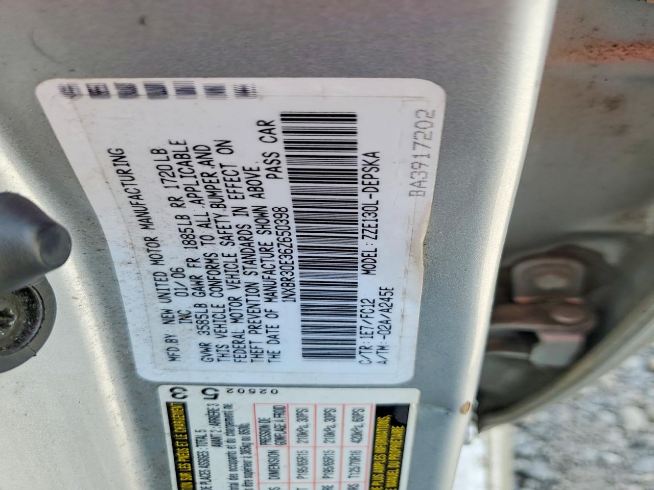 2006 TOYOTA COROLLA