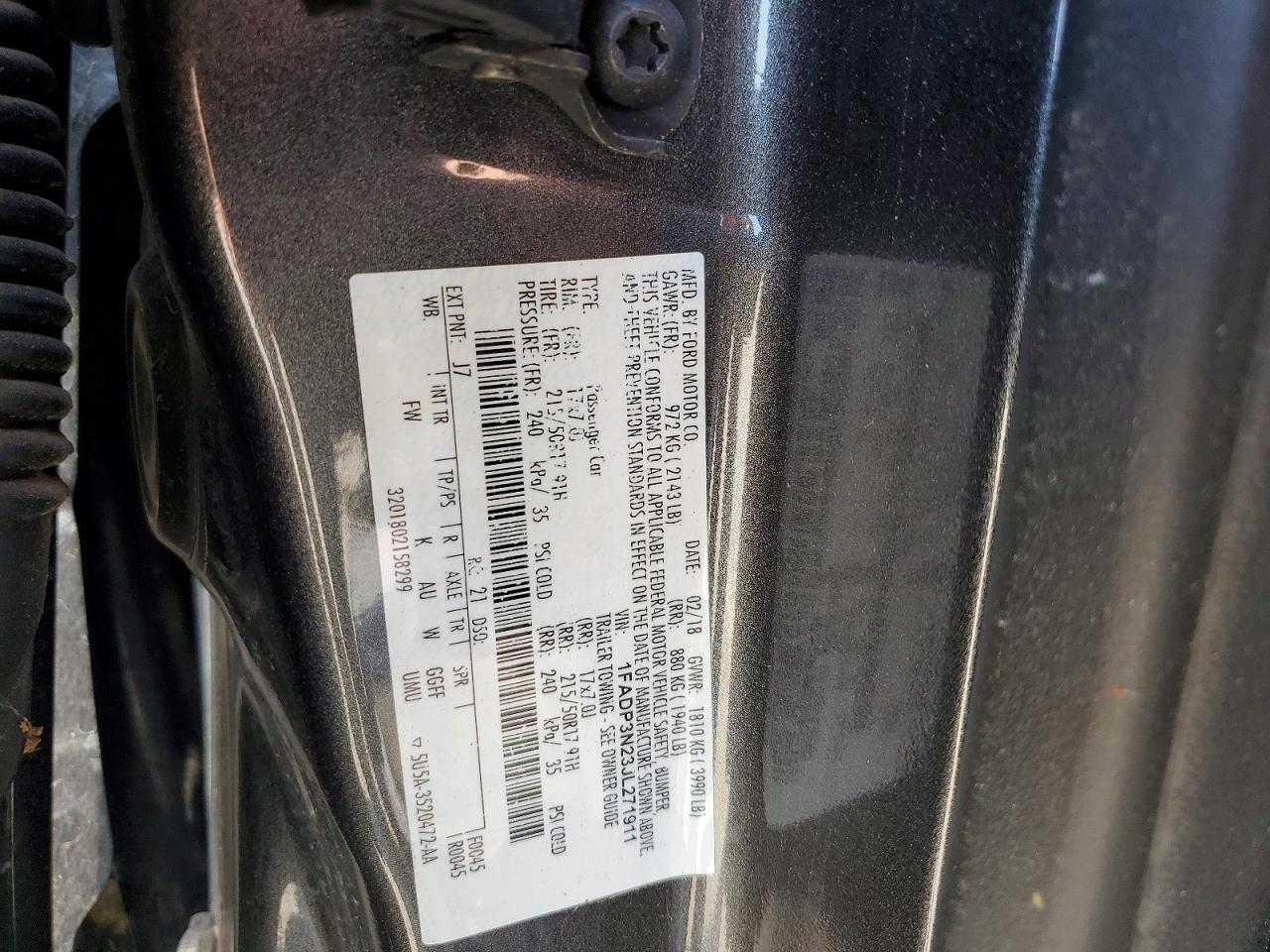 2018 FORD FOCUS