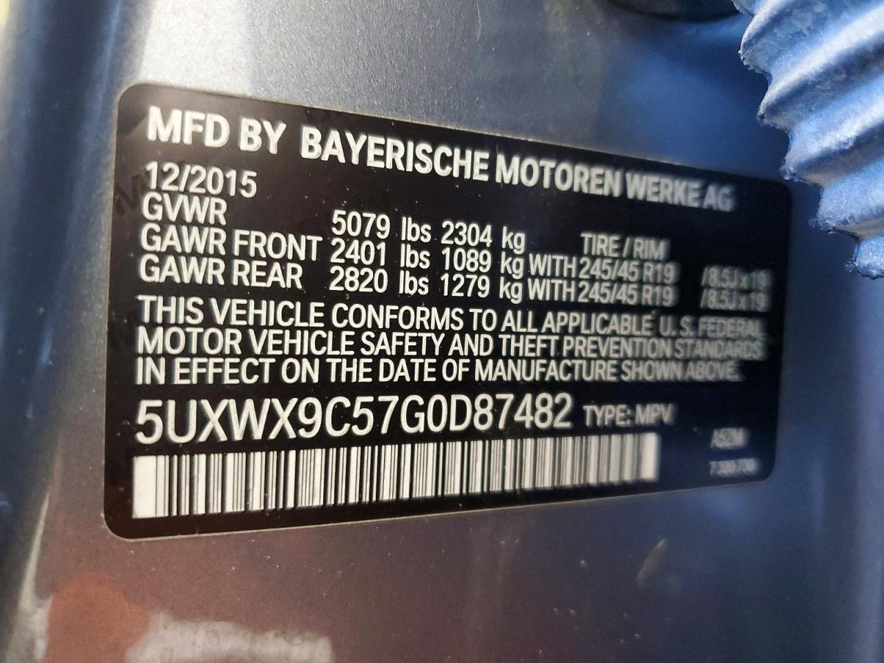 2016 BMW X3