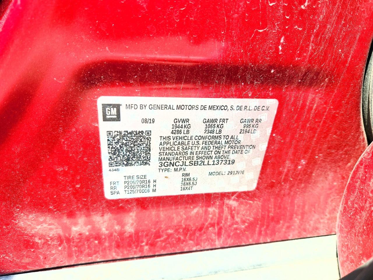 2020 CHEVROLET TRAX