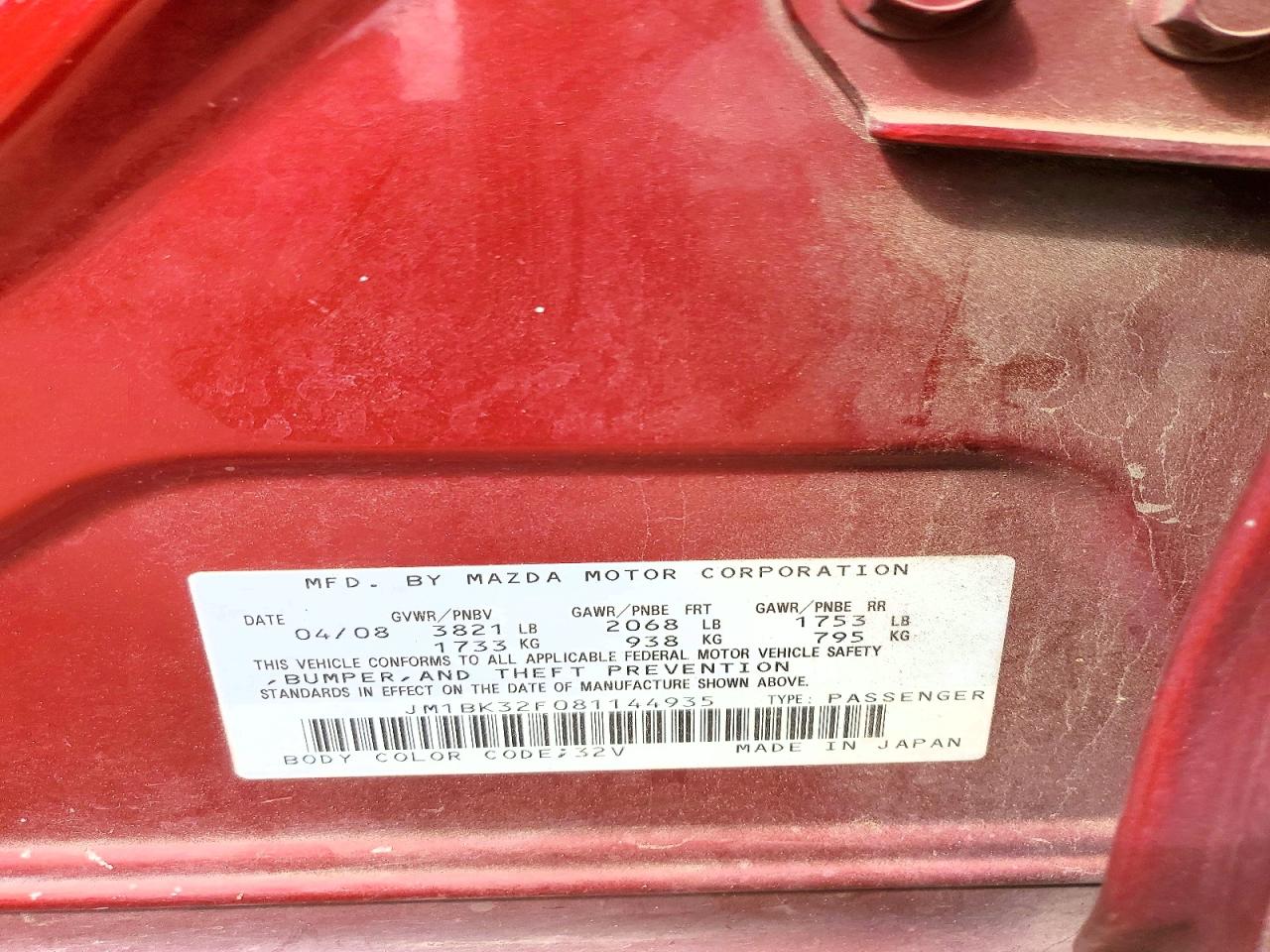 2008 MAZDA 3