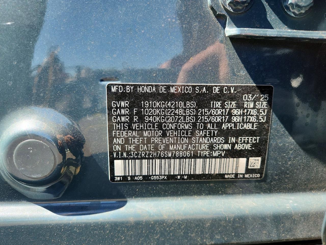 2025 HONDA HR-V