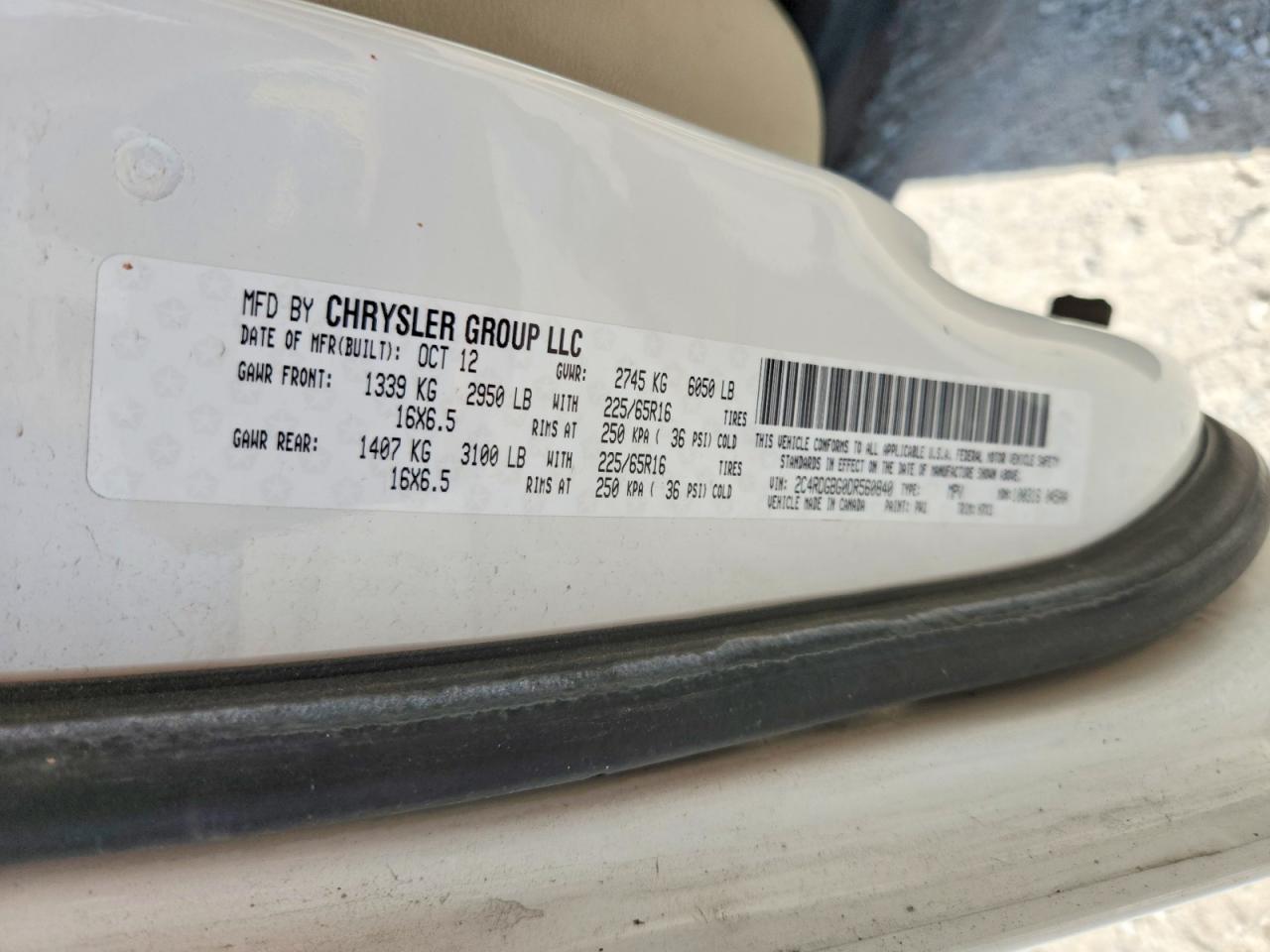 2013 DODGE CARAVAN