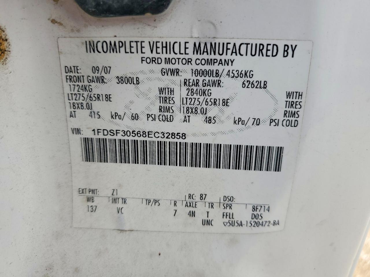 2008 FORD F350