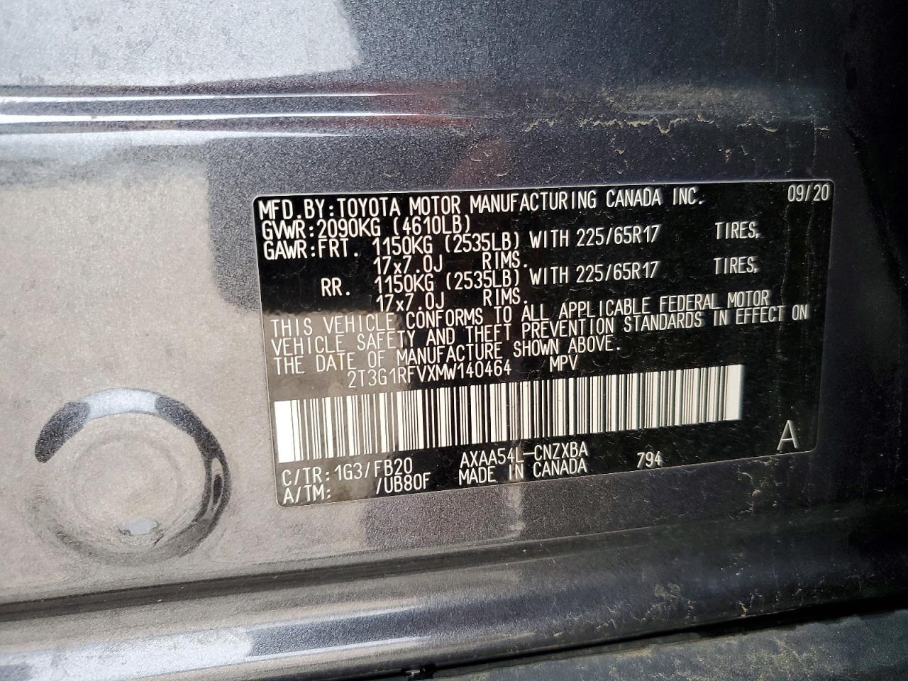 2021 TOYOTA RAV4