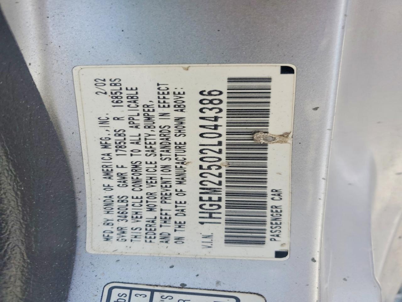 2002 HONDA CIVIC