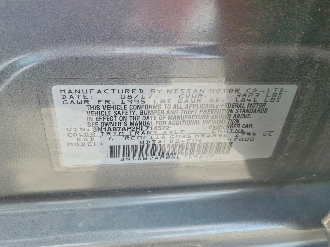 2017 NISSAN SENTRA