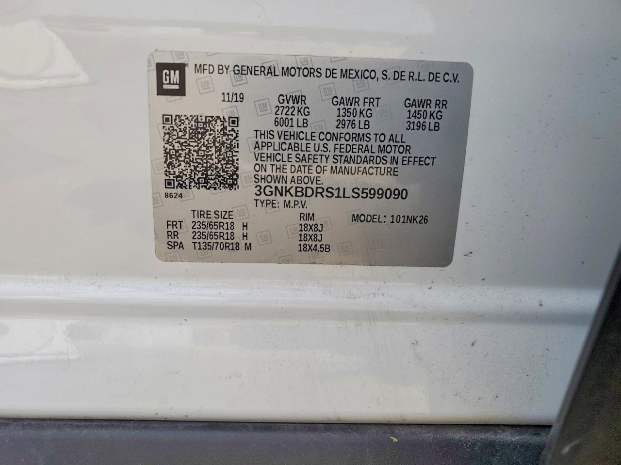 2020 CHEVROLET BLAZER