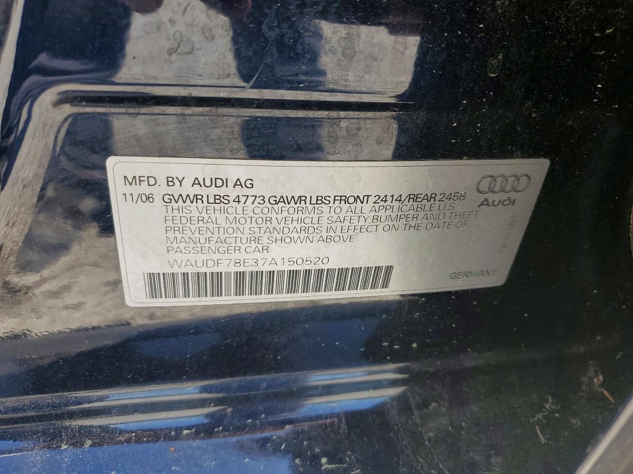 2007 AUDI A4