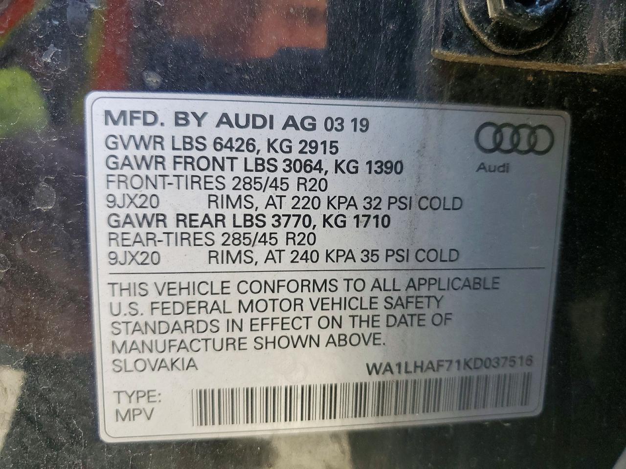 2019 AUDI Q7