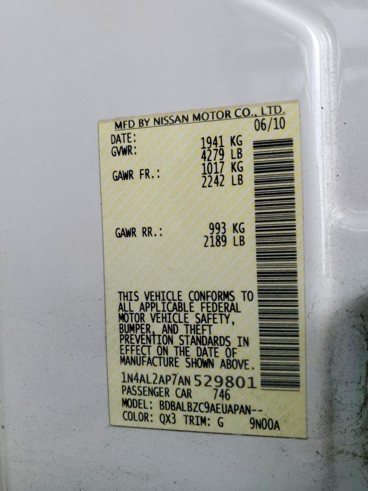 2010 NISSAN ALTIMA