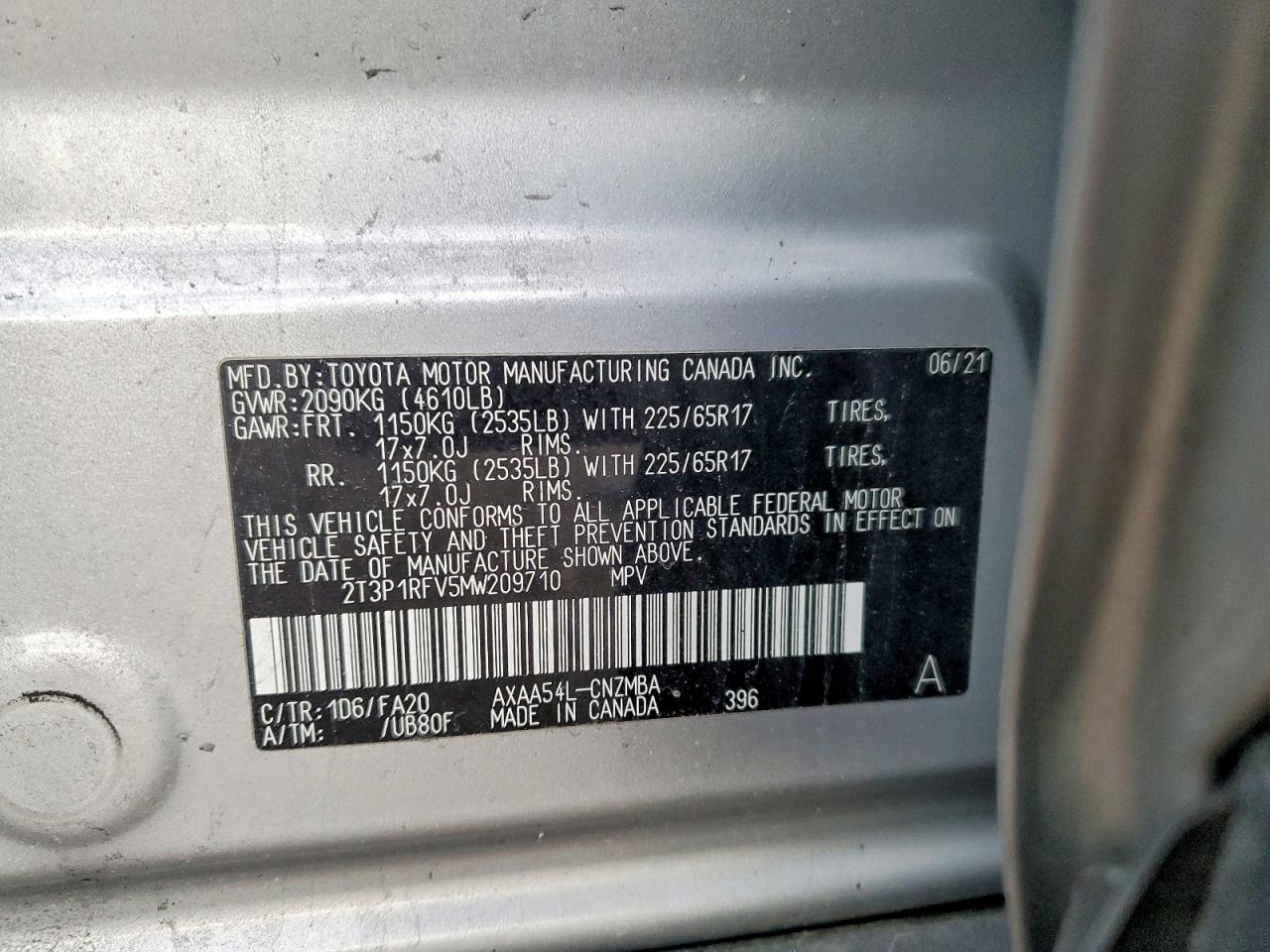 2021 TOYOTA RAV4