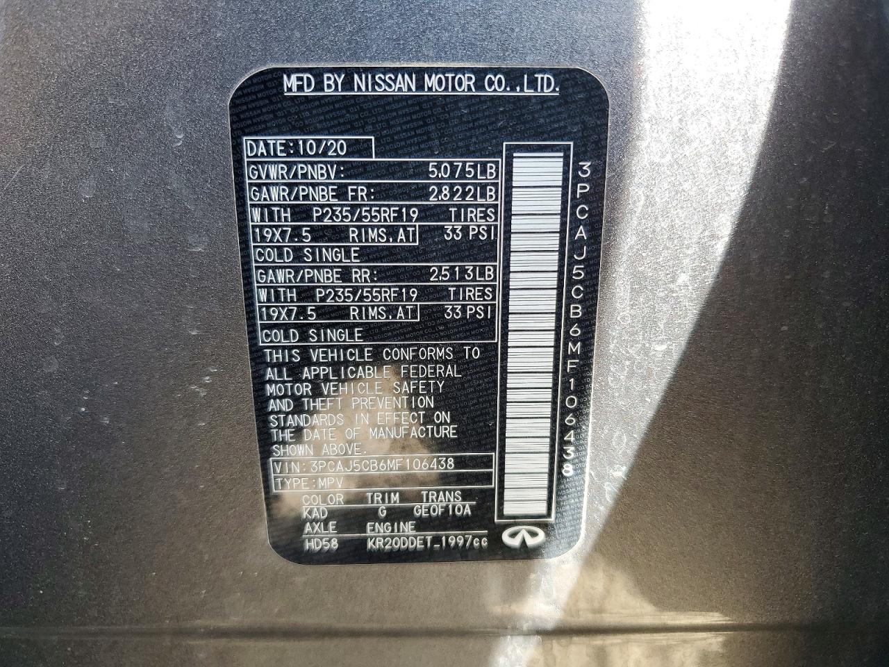 2021 INFINITI QX50