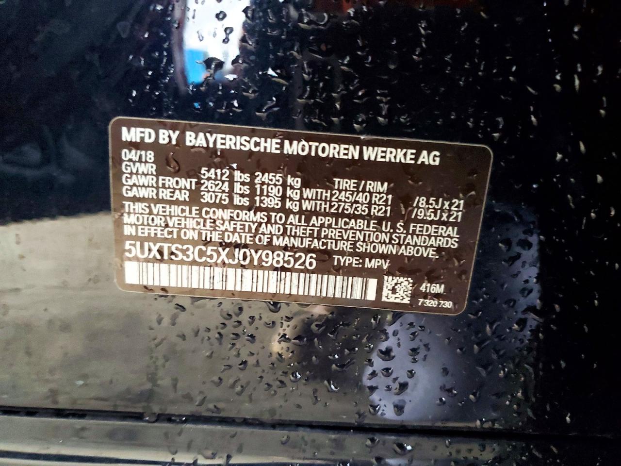 2018 BMW X3