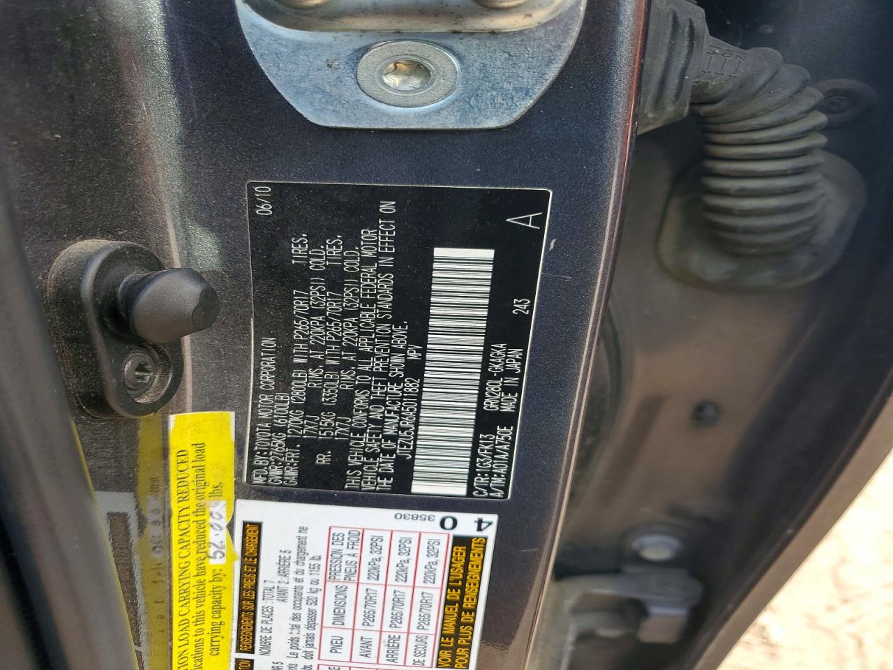 2010 TOYOTA 4RUNNER