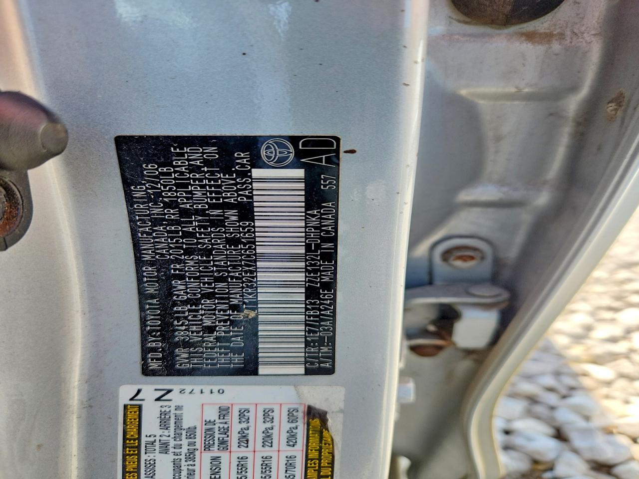 2007 TOYOTA COROLLA