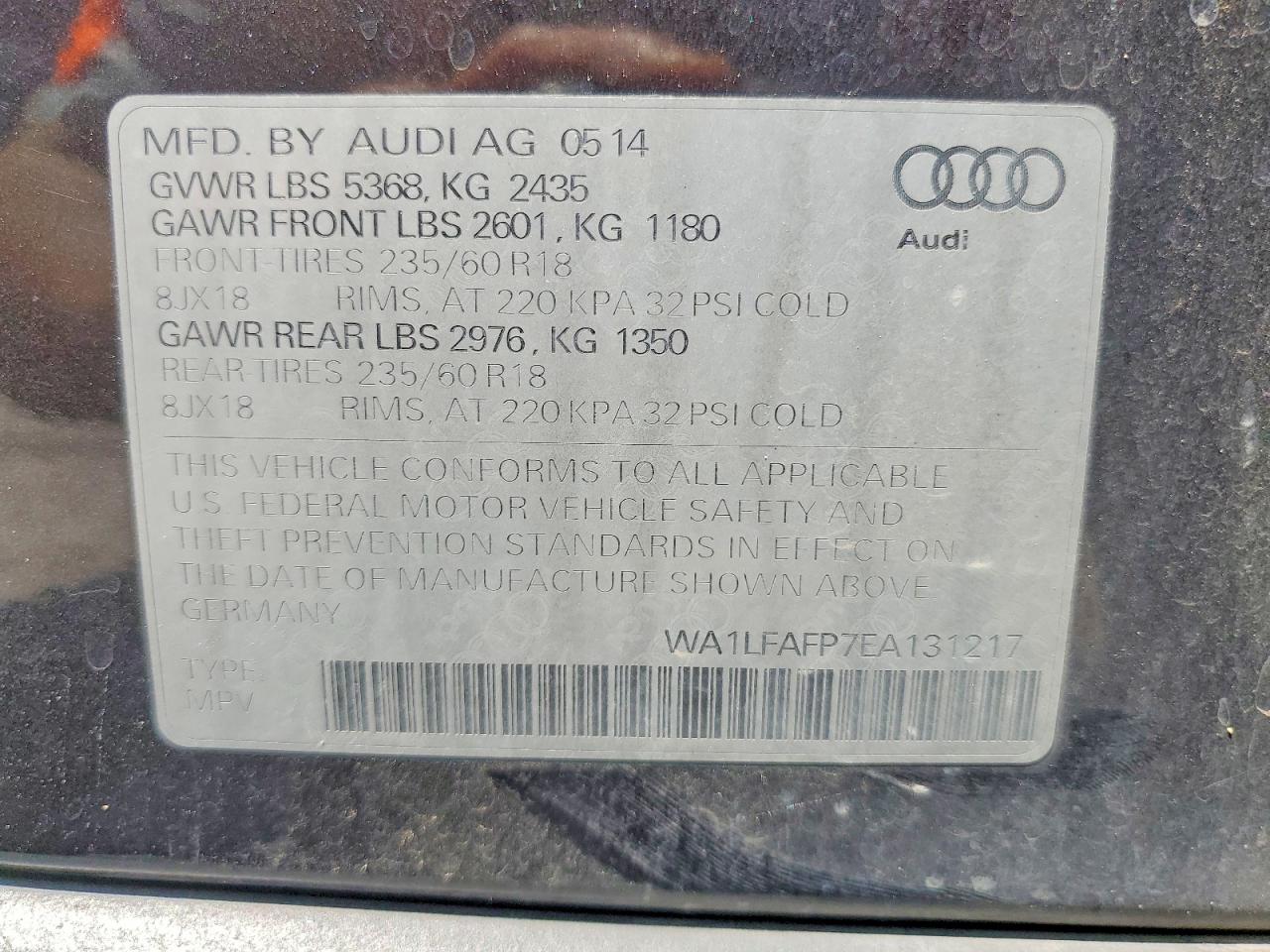 2014 AUDI Q5